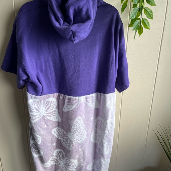 Cozy surf purple hombre butterfly poncho - Picture 10 of 10